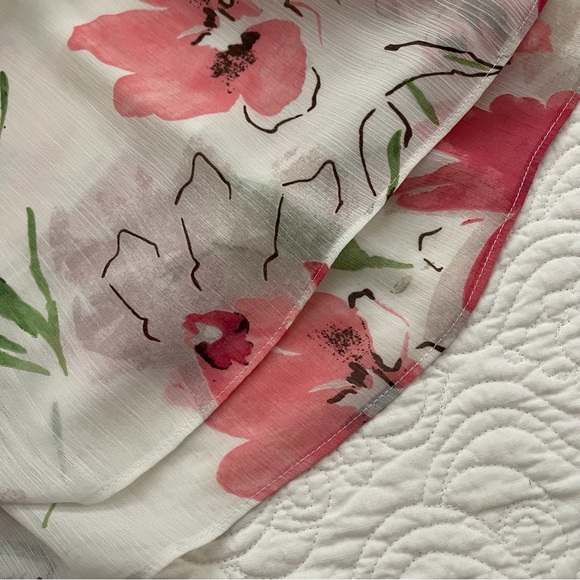 Ann Taylor LOFT Floral Sleeveless Top Size Petite M - Picture 9 of 13